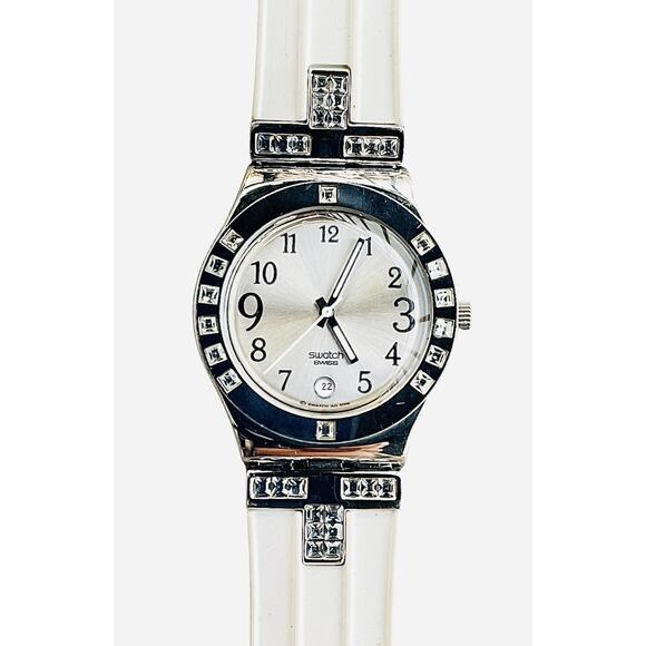 Swatch Watch FANCY ME YLS430 2007 Irony Medium Women’s Swiss Quartz With Box - Picture 2 of 10